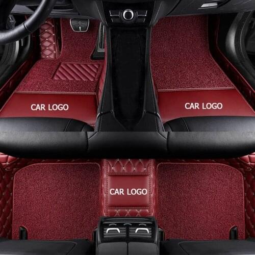 Custom car floor mats for Volkswagen All Models vw passat polo golf tiguan EOS jetta touran touareg car styling auto foot mats