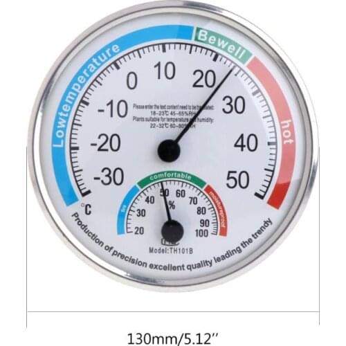 OOTDTY Household Analog Thermometer Hygrometer Temperature Humidity Monitor Meter Gauge
