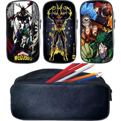 Boku no Hero Academia Pencil Case Girls Cosmetic Cases My Hero Academia School Supplies Pen Cases Boys Pencils Pouch Stationery