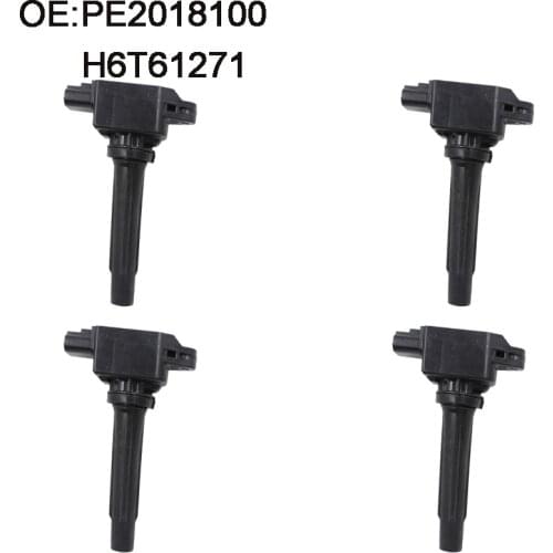 4 PCS New Ignition Coil For Mazda CX-5 Mazda3 Mazda6 PE2018100 PE20-18-100A PE2018100A PE20-18-100 H6T61271