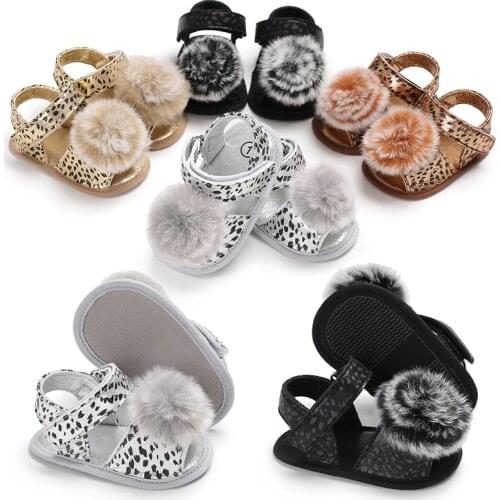 Newborn Infant Baby Girl Fashion Leopard Sandals Sneakers Children Summer Clogs Toddler Soft Crib Walkers Shoes 0-18M