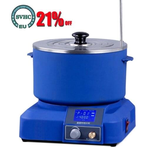 Collecting Magnetic Stirrer Lab Heating Water Bath Electric Digital Display Constant Temperature Water Oil Bath 2000rpm 110/220V