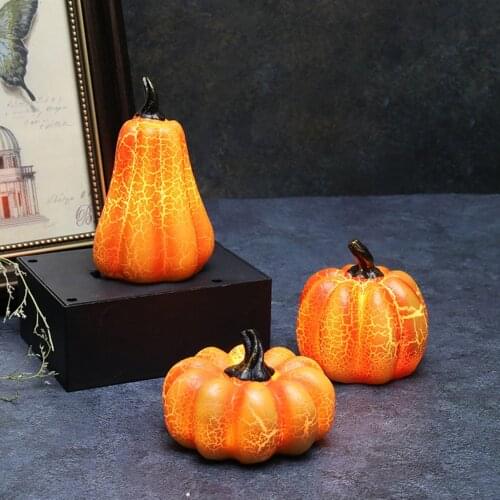 Halloween Pumpkin Lamp Battery Operated Lantern Events Ornaments Night Lights Coffee Living Room Dorm Dresser Decor