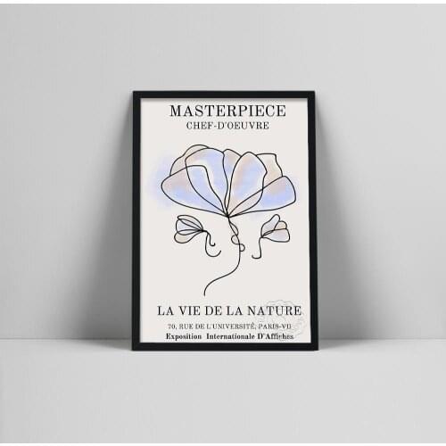 Paris Exposition Internationale Masterpiece LA VIE DE LA NATURE Poster Canvas Painting Minimalist Poster Floral Art Home Decor