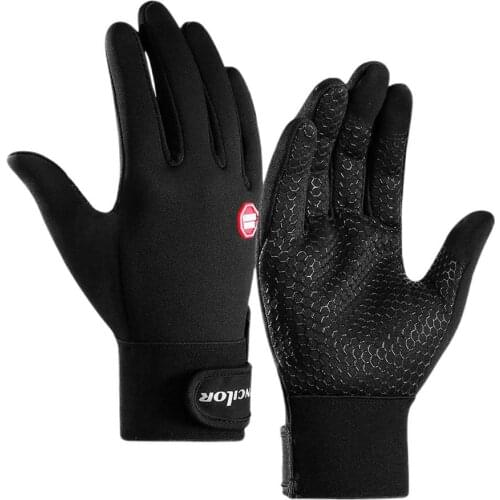 Fashion Winter Cycling Gloves Bicycle Warm Touchscreen Full Finger Gloves Waterproof Outdoor Bike Skiing Motorcycle Riding