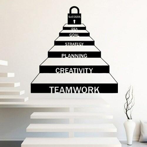 Teamwork Wall Sticker Quotes For Office Dekoration Wall Stickers For Company Home Decoration Accessories For Living Room C590