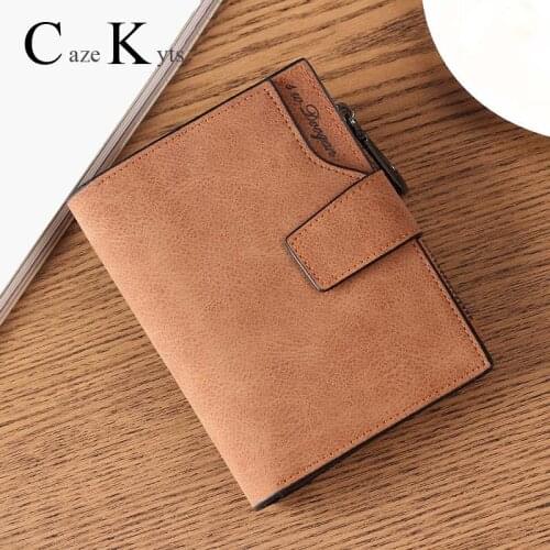 New ladies short wallet womens fashion simple fresh wallet large capacity cowhide material coin purse multi-function wallet