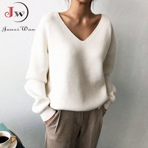 Casual Autumn Winter Women Sweater Knitted Pullover Warm Elegant Chic Female Loose Oversize Cashmere Basic Tops Jumper Pull