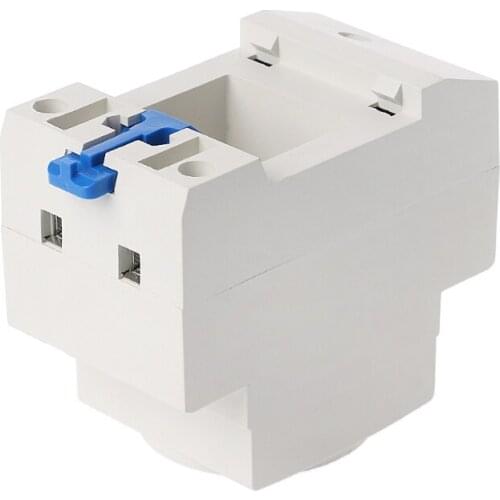 Eu Type 45Mm Din Rail Mount Ac Power Socket 16A 250V Ac Connector