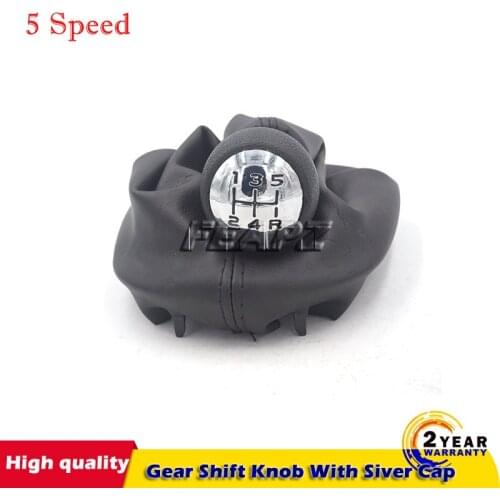 Gear Shift Knob For Peugeot 206 306 307 308 3008 For Citroen C2 C4 Picasso 5 Speed Gear Stick Shift Knob handle and fabric