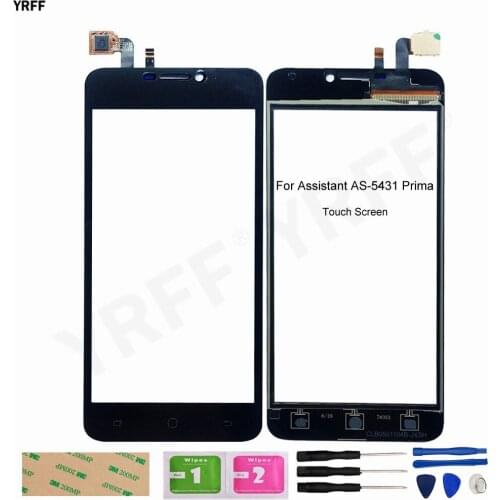 Touch Sensor Panel Lens For Assistant AS-5431 Prima Touch Screen Digitizer Touch screen Front Outer Glass Assembly