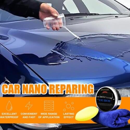 Car Maintenance Car Coating Wax Tiny Scratch Repair Crystal Plating Set Hard Glossy Carnauba Wax Paint Care Coating With Towel