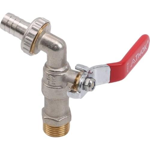 Outdoor Decorative Garden Faucet Red Antique Brass Tap For Washing Mop Garden Watering Faucet