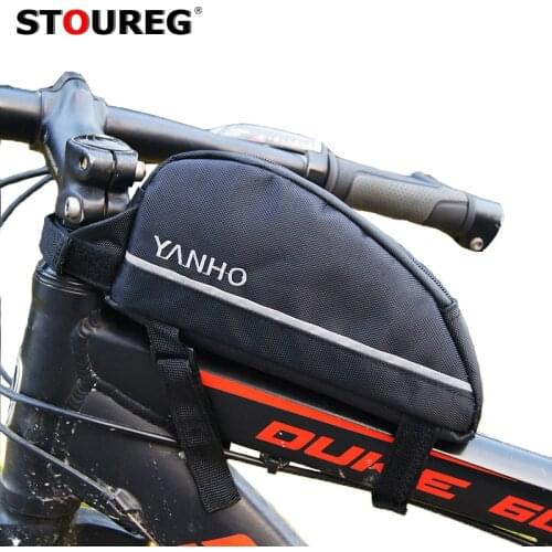 Cycling Bicycle Bike Banana Bag Top Tube Bag Front Saddle Frame Pouch Outdoor Sports Bicycle Bicycle Bags Panniers Accessories