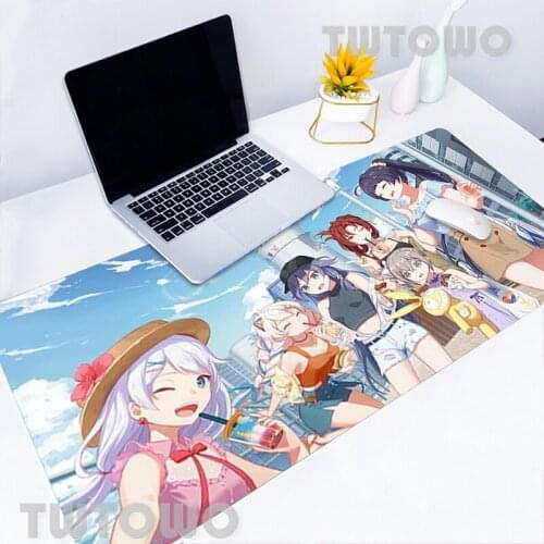 Funny Honkai Impact The 3rd Girl Hot Sell Large Size Mouse Mat Lovely Art Soft Anti-slip Carpet Office Decoration MousePad