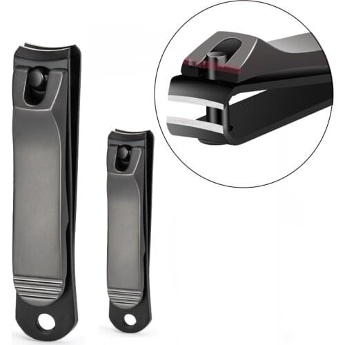 Taoye teemo 1pcs Black Stainless Steel Nail Clipper Machine Professional Nail Trimmer High Quality Toe Nail Clipper Nail Tools