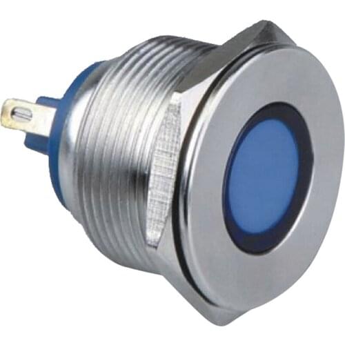 12V 22mm Waterproof LED Car Dash Warning Indicator Light Signal Lamp