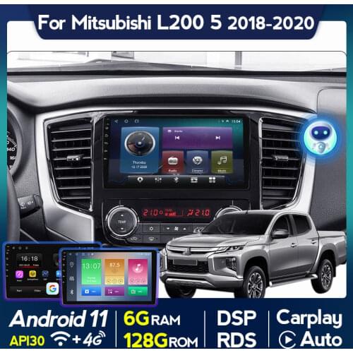 Octa Core Car Radio Multimedia Video Player For Mitsubishi Pajero L200 5 2018 2019 2020 Android11 Navigation GPS WIFI Auto Audio