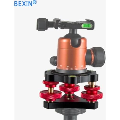 BEXIN LP-64 Camera Aluminium Alloy Quick release Level Base For Tripod Monopod ball head Photography accessories