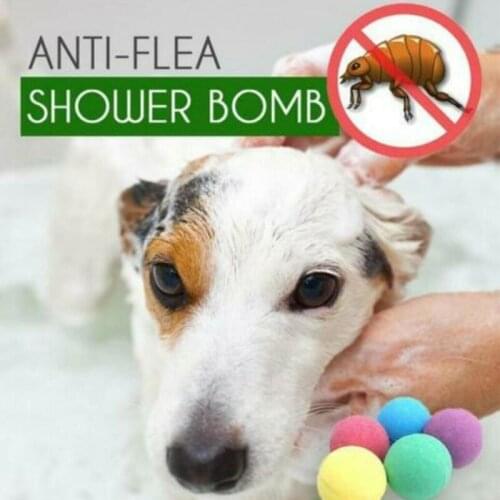 5Pcs/10Pcs Anti-Flea Shower Bomb for Pets Dogs MUMR999