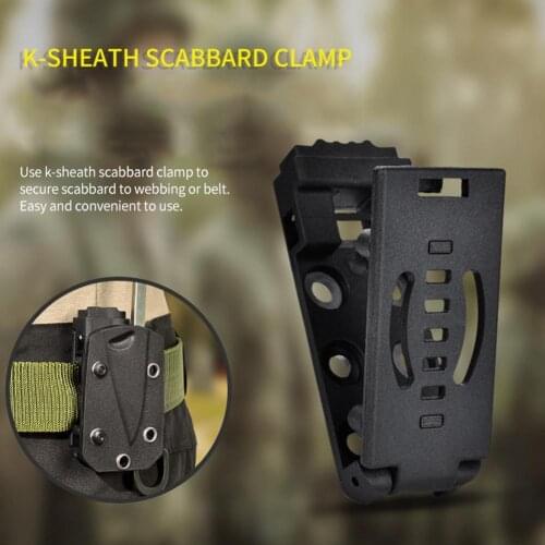 EDC Scabbard Belt Clip Kit Multifunction Camping K-coat Belt Clips Outdoor Survival Hunting Tactical Knife Gear Outdoor Tools