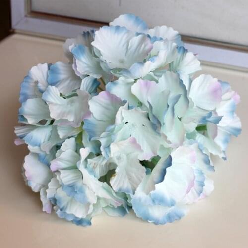 54pcs simulation hydrangea petals fake flower head DIY flower hydrangea home wedding decoration silk flower head flower wall