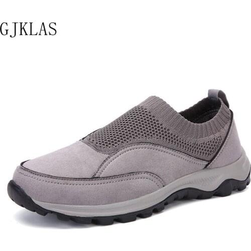 Suede Men Shoes Breathable Casual Driving Shoes Slip Easy To Wear Mens Flat Shoes Soft Big Size 47 48 Loafers Walking Sneakers