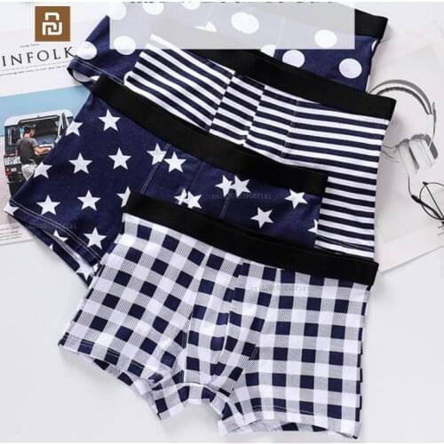 Xiaomi mijia mens underwear mens boxer shorts cotton printed student boxer shorts youpin panties