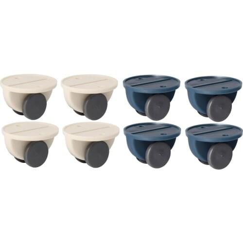 Set of 4pcs Furniture Castors Wheels, Storage Box Pulley, Scroll Wheel Fixed