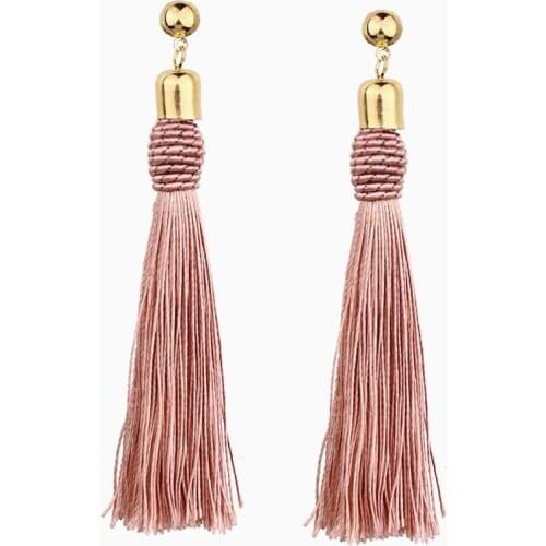 New Fashion Charm Boho Long Tassel Drop Earrings For Women Girls Party boucle oreille femme Vintage Ethnic Multicolor Earring