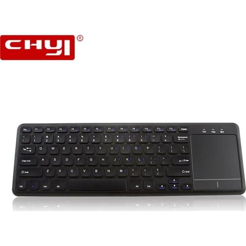 CHYI Portable Wireless Keyboard 2.4Ghz With Ultra Wide Touchpad Keypad 78 Keys Ultra Thin Gesture Control Keyboards For Computer