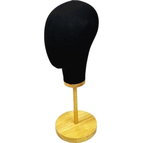 Durable Black Wig Hair Mannequin Tabletop Headwear Holder Display Manikin Model