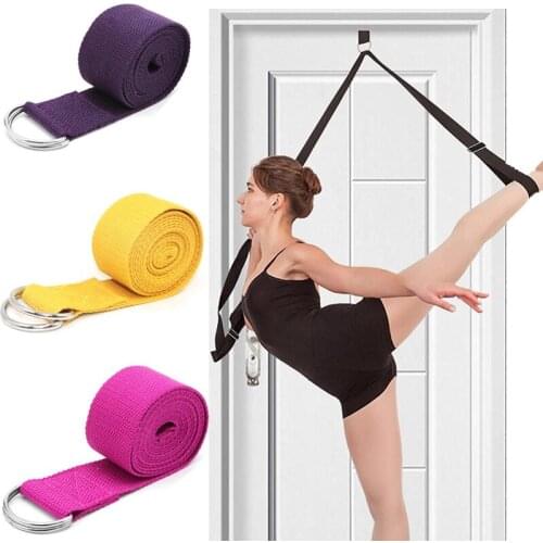 Durable Yoga Strap Cotton Yoga Exercise Adjustable Straps for Stretching