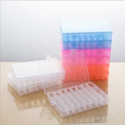 Transparent Plastic Embroidery Floss Storage Box Floss Bobbins Beads Storage Organizer DIY Cross Stitch Sewing Tools