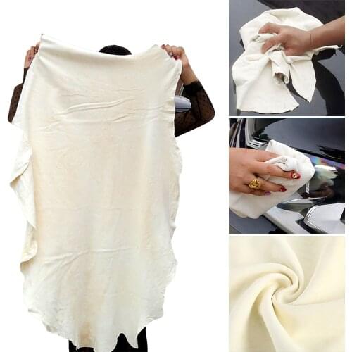 Car Washing Towels Natural Chamois Leather Super Absorbent Car home Window Glass Drying Cleaning Cloth Quick Dry car wash towel