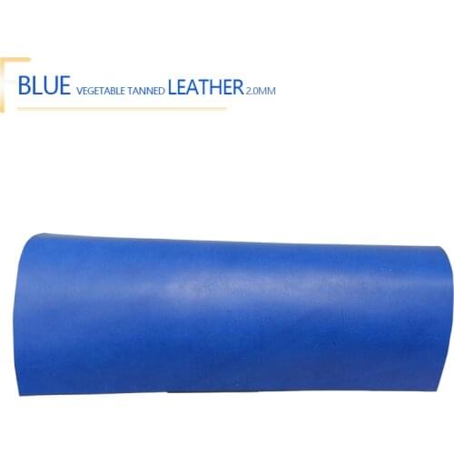 Blue Natural Cow Skin Leather Crazy Horse Leather Color Genuine Leather for Diy Leather Craft for Belt Wallet Bag Shoes