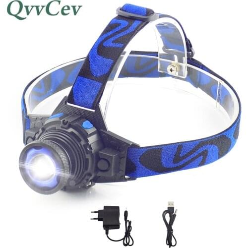 Build-in Li-ion Battery Headlight Rechargeable frontal led Lampe Xm-L Q5 Torch zoom Head Lamp Headlamp For Camping Fishing