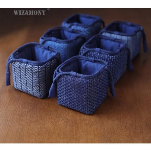 WIZAMONY plus thick denim to receive travel bag bag teapot fair cup teacup medium cloth bag