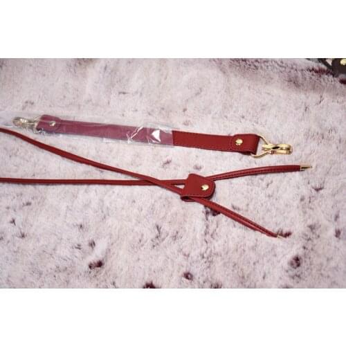 YESIKIMI DIY 1 Set Bag Accessories Straps Drawstring For Bucket Bag Good Quality Genuine Leather Gold hook Bag Handles