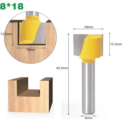 1pc 8mm Cleaning Bottom Engraving Bit Solid Carbide Router Bit Woodworking Tools CNC Milling Cutter Endmill For Wood