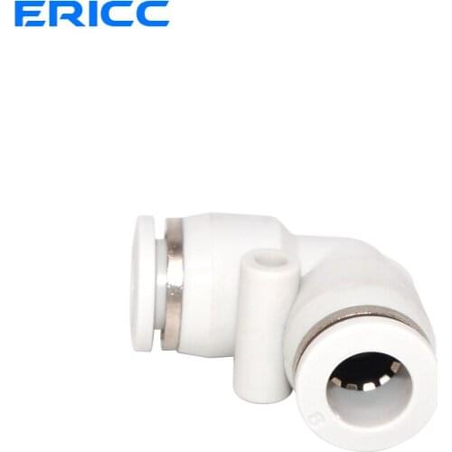 10pcs High Quality PV L type 90 degrees tube Fittings 4mm 6mm 8mm 10m 12mm 14mm hose quick connector insert plastic
