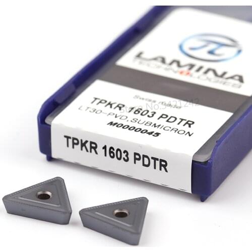 10pcs TPKR 1603 PDTR LT30 TPKN 100% Original carbide insert CNC Blade Milling cutter inserts CNC lathe Mill Cutting Turning Tool