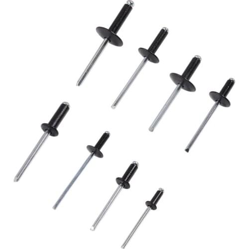 200Pcs/Set Mushroon Blind Rivets Nail Aluminium Furniture Assortment Kit Construction Assortment Set Rivets Fasteners