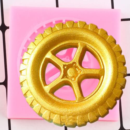 3D Tires Silicone Molds DIY Baby Birthday Cupcake Topper Fondant Cake Decorating Tools Candy Clay Chocolate Gumpaste Moulds