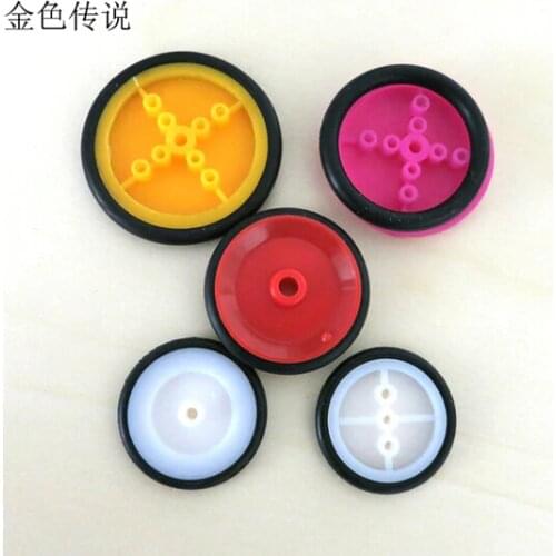 5 Types to options Rubber Small Wheel Tire Pulley DIY Toy Model Accessory for Car F17670/74