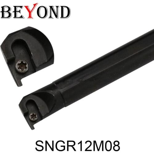 BEYOND SNGR S12M-SNGR08 SNGR12M08 Internal Grooving Boring Bar Tool Holder SNGR For Lathe Tools CNC 12mm Carbide Inserts 8GR
