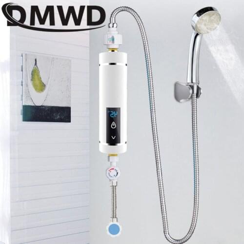 DMWD 5500W Electric Water Faucet Heater Instantaneous Tankless Watering Shower Mini Kitchen Bathroom Hot Water Heating Machine