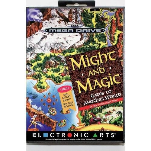 Might and magic gates to anothe rworld 16 bit SEGA MD Game Card With Retail Box For Sega Mega Drive For Genesis