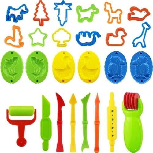 Children Plasticine Mold DIY Clay Make Tools Kids Enlightenment Dough Sculpture Toy Random Color