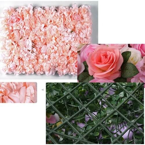 40X60CM Artificial Rose Flower Wedding Decoration Flower Wall Panels Romantic Wedding Backdrop Decor Christmas Modern Decoration